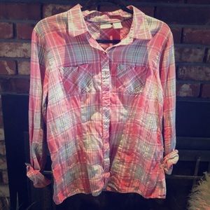 LL Bean Pink Flannel